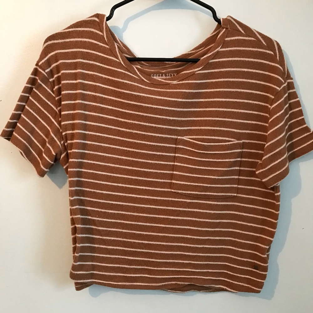 Striped crop top